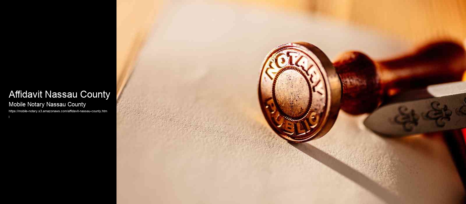 Affidavit Nassau County